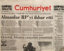 Cumhuriyet Gazetesi 24 Aralık 1984-Demirel,Mumcu Cinayetini Yorumladı GZ45014 - 2