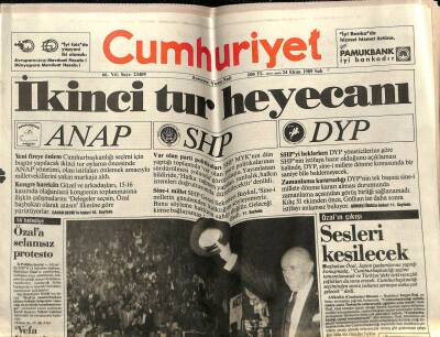 Cumhuriyet Gazetesi 24 Ekim 1989 - Doğum Günü Hediyesi GZ56936 - 1