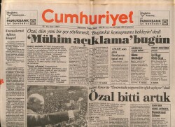 Cumhuriyet Gazetesi 24 Eylül 1988 -Şanlıurfada Askeri Depoda Patlama80 Yaralı GZ61311 - 2