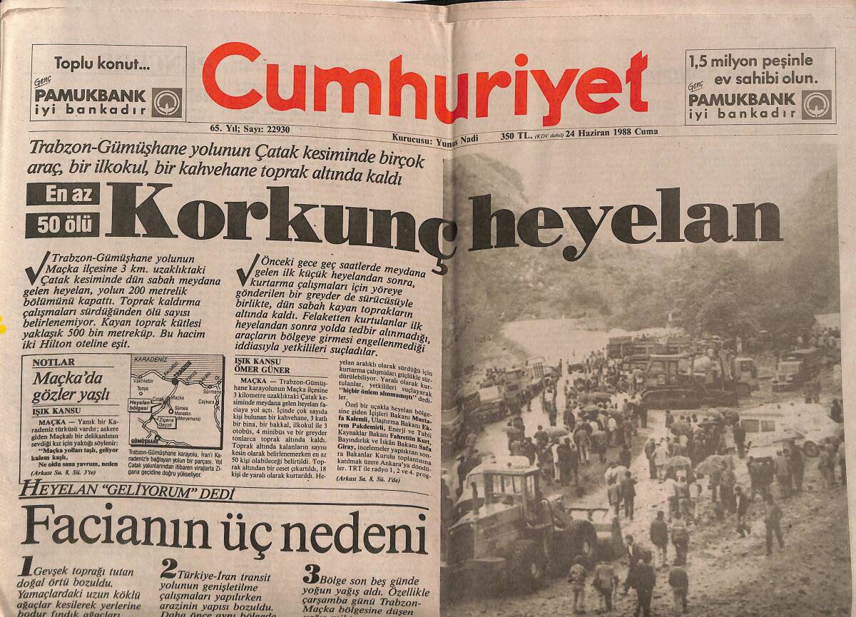 Cumhuriyet Gazetesi 24 Haziran 1988 - Erbil Tuşalp Hala Gözaltında - Gündem Krizi GZ151906 - 1