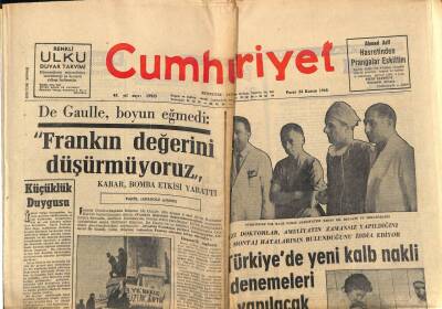Cumhuriyet Gazetesi 24 Kasım 1968 - TİPte İkinci Çıkışı Sadun Aren Yaptı GZ80058 - 1