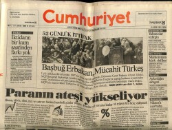 Cumhuriyet Gazetesi 24 Kasım 1991 - 52 Günlük İttifak GZ62246 - 2