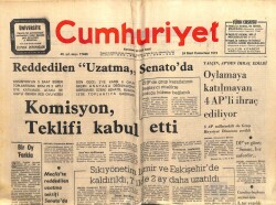 Cumhuriyet Gazetesi 24 Mart 1973 - Sıkıyönetim İzmir Ve Eskişehirde Kaldırıldı GZ103276 - 1