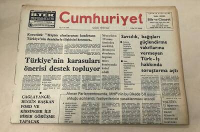 Cumhuriyet Gazetesi 24 Mart 1976 GZ1039 - 2