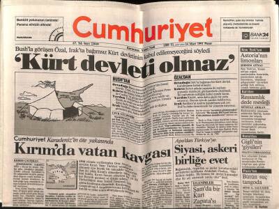 Cumhuriyet Gazetesi 24 Mart 1991 - Doğum Günü Hediyesi GZ55492 - 1