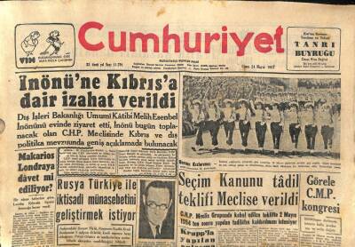 Cumhuriyet Gazetesi - 24 Mayıs 1957 - Rusya, Türkiye İle İktisadi Münasebeti Genişletmek İstiyor GZ110224 - 1