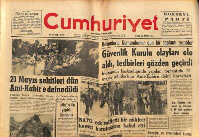 Cumhuriyet Gazetesi 24 Mayıs 1963 - Anayasa Mahkemesi 17 Davaya Bakacak GZ81341 - 1