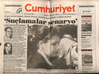 Cumhuriyet Gazetesi 24 Mayıs 1990 - Hande Mumcu,Baskı Altında İfade Verdim GZ75909 - 1