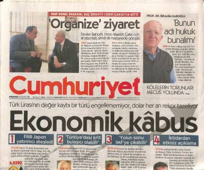 Cumhuriyet Gazetesi 24 Mayıs 2018 - Beyşehir Gölü Yavaş Yavaş Öldürüyor - Erdoğanın Planı Küçük Kabine - 1