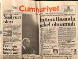 Cumhuriyet Gazetesi 24 Ocak 1989 - Sovyetlerde Yine Deprem 1000 Ölü GZ62274 - 1