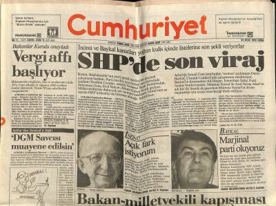 Cumhuriyet Gazetesi 24 Ocak 1992 - Türkiye Reklamı Londrayı Dolaşıyor GZ62293 - 2