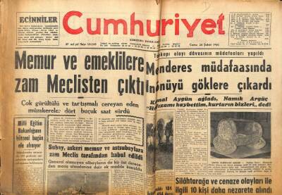 Cumhuriyet Gazetesi 24 Şubat 1961 - İtalya Bir Yılda Turizmden 8 Milyar Lira Kazanıyor GZ98177 - 1