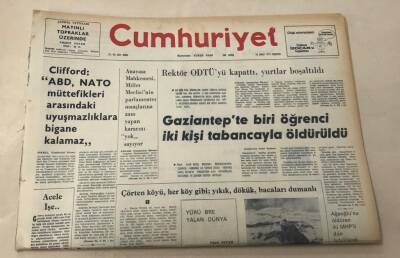 Cumhuriyet Gazetesi 24 Şubat 1977 GZ1189 - 1