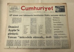 Cumhuriyet Gazetesi 24 Temmuz 1977 GZ1339 - 1
