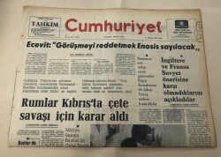 Cumhuriyet Gazetesi 25 Ağustos 1974 GZ1489 - 2