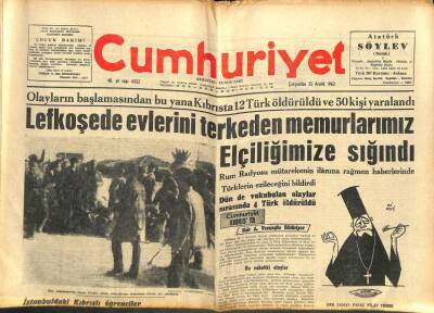 Cumhuriyet Gazetesi 25 Aralık 1963 - Lakonia Faciasında 160 Kişi Öldü GZ105386 - 1