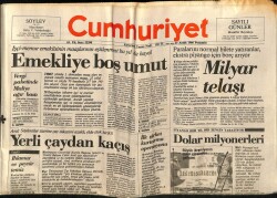 Cumhuriyet Gazetesi 25 Aralık 1986 - Emekliye Boş Umut GZ65146 - 2