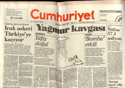 Cumhuriyet Gazetesi 25 Ekim 1990 - Irak Askeri Türkiyeye Kaçıyor GZ60901 - 1
