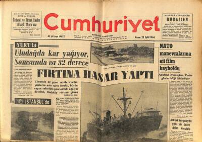 Cumhuriyet Gazetesi 25 Eylül 1964 - Yedi Milyon Liralık Sahte Oto Permisi Ele Geçirildi GZ80050 - 1