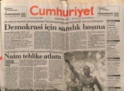Cumhuriyet Gazetesi 25 Eylül 1988 - Lübnan Krizi Büyüyor GZ61312 - 2