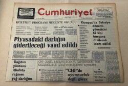 Cumhuriyet Gazetesi 25 Kasım 1974 GZ1402 - 2