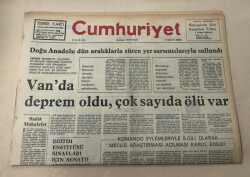 Cumhuriyet Gazetesi 25 Kasım 1976 GZ1100 - 1