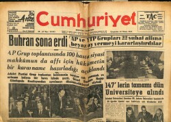 Cumhuriyet Gazetesi 25 Nisan 1962 - Buhran Sona Erdi GZ103033 - 2