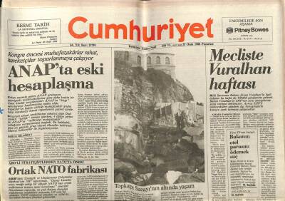 Cumhuriyet Gazetesi 25 Ocak 1988 - ANAPta Eski Hesaplaşma GZ75967 - 1