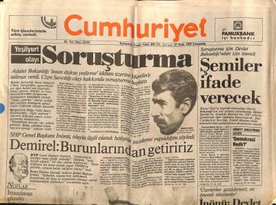 Cumhuriyet Gazetesi 25 Ocak 1989 - 35 Milyarlık Vurgun Planı GZ62270 - 2