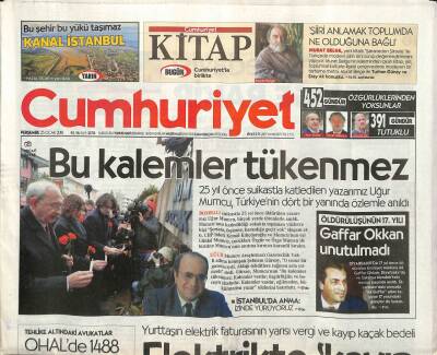Cumhuriyet Gazetesi 25 Ocak 2018 - Murat Belge Şiiri Anlamak Toplumda Ne Olduğuna Bağlı GZ96012 - 1