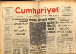Cumhuriyet Gazetesi 25 Şubat 1967 - Öğretmenler Yine Solculukla Suçlandı GZ103018 - 2