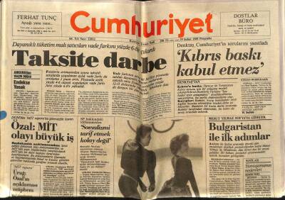 Cumhuriyet Gazetesi 25 Şubat 1988 - Doğum Günü Hediyesi GZ56851 - 1