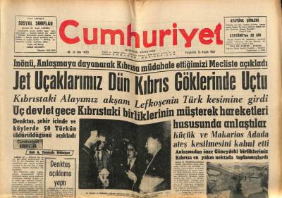 Cumhuriyet Gazetesi 26 Aralık 1963 - Kasırga Güneydoğu Anadolu Bölgesinde Büyük Hasar Yaptı GZ84924 - 1