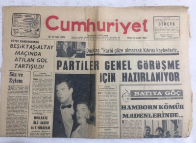 Cumhuriyet Gazetesi 26 Aralık 1965 - Partiler Genel Görüşme İçin Hazırlanıyor - GZ19193 - 1