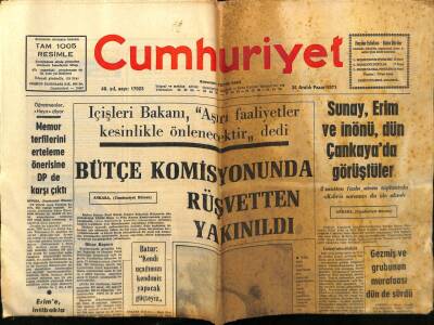 Cumhuriyet Gazetesi 26 Aralık 1971 - Seulün Lüx Otelinde 133 Kişi Yanarak Öldü GZ75975 - 1