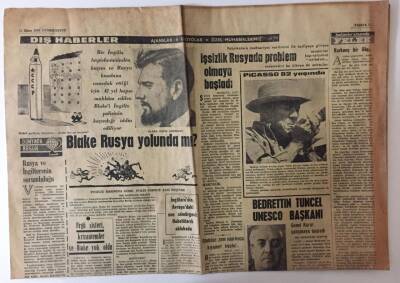 Cumhuriyet Gazetesi 26 Ekim 1966 - Bedrettin Tuncel Unesco Başkanı GZ26439 - 1