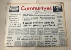 Cumhuriyet Gazetesi 26 Ekim 1974 GZ1548 - 2
