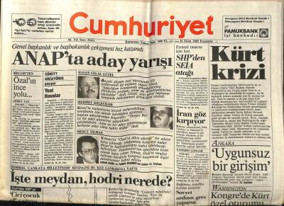 Cumhuriyet Gazetesi 26 Ekim 1989 - Doğum Günü Hediyesi GZ56977 - 1