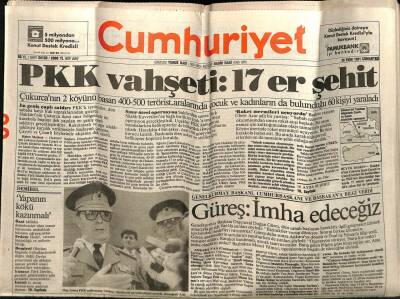 Cumhuriyet Gazetesi 26 Ekim 1991 - Doğum Günü Hediyesi GZ56939 - 1