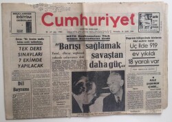 Cumhuriyet Gazetesi 26 Eylül 1968 - B.Ecevit Chp Tek Başına İktidara Gelecek Duruma Gelmiştir GZ6370 - 2