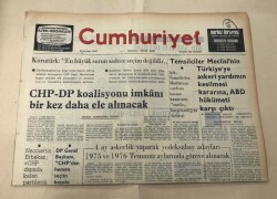 Cumhuriyet Gazetesi 26 Eylül 1974 GZ1521 - 1