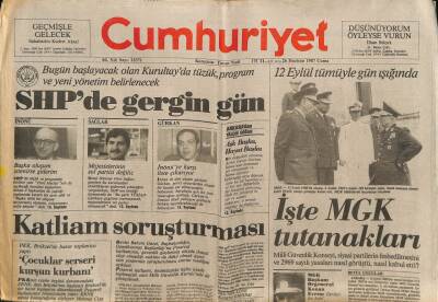 Cumhuriyet Gazetesi 26 Haziran 1987 - Tarımda Asgari Ücret Net 43 Bin 614 Lira GZ74715 - 1