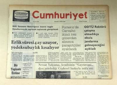 Cumhuriyet Gazetesi 26 Kasım 1975 GZ755 - 1