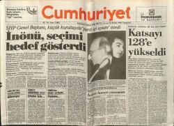 Cumhuriyet Gazetesi 26 Kasım 1988 - Turgut Özal ATnin Paris Kapısını Zorluyor GZ61317 - 1