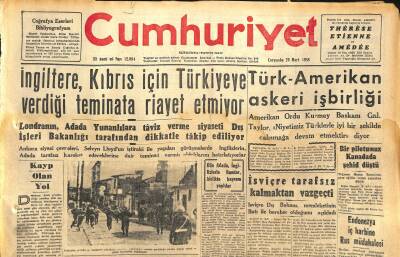 Cumhuriyet Gazetesi 26 Mart 1958 - Türk-Amerikan Askeri İşbirliği - Endonezya İç Harbine Rus Müdahalesi GZ120459 - 1