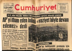 Cumhuriyet Gazetesi 26 Mart 1963 - Bayarın Kaldığı Eve 50den Fazla APli Yerleştirildi GZ70059 - 1