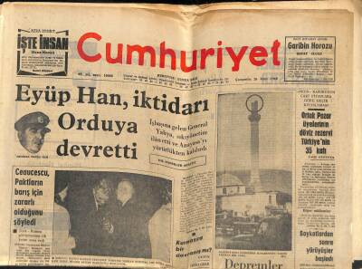 Cumhuriyet Gazetesi 26 Mart 1969 - Bursa Cezaevinde Çıkan İsyan Bastırıldı - Boykotlardan Sonra Yürüyüşler Başladı GZ121814 - 1