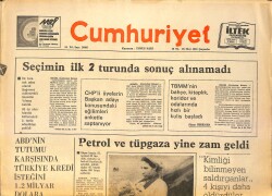 Cumhuriyet Gazetesi 26 Mart 1980 - Petrol Ve Tüpgaza Yine Zam Geldi - Seçimin İlk 2 Turunda Sonuç Alınamadı GZ161204 - Gökçekoleksiyon