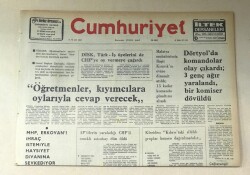 Cumhuriyet Gazetesi 26 Nisan 1977 GZ725 - 1