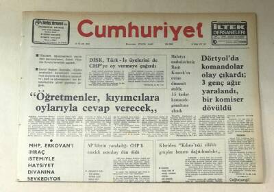 Cumhuriyet Gazetesi 26 Nisan 1977 GZ725 - 1